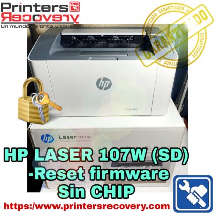 HP LASER 107W (SD) -Reset firmware sin CHIPS